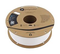 PE01002 Filamento: ABS 1,75mm bianco 245-265°C 1kg Temp.Tavolo: 90-100°C POLY...