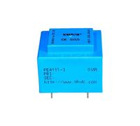 PE4117-I 5VA 110V/220V /6Vx2/7.5Vx2/9Vx2/12Vx2/15Vx2/18Vx2/24Vx2 Trasformatore incapsulato sotto vuoto Montaggio su PCB Isolamento di sicurezza(5VA 220V 18Vx2)