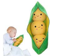 PEA PLUSH PEACH - PEA PEAMED POSSIMENTE | Piselli Verdi Coccolosi | Bambola Peluche Di Pisello | Cuscino Per I Piselli In Crescita Creativa | Cuscini Di Tiro Imbottiti Pod | Cartona Di Peluche A Forma