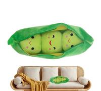 PEA PLUSH PEACH - PEA PEAMED POSSIMENTE | Piselli Verdi Coccolosi | Bambola Peluche Di Pisello | Cuscino Per I Piselli In Crescita Creativa | Cuscini Di Tiro Imbottiti Pod | Cartona Di Peluche A Forma