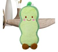 Pea Plush Pillow - Soft Cartoon Toy, Super Soft Pea Pod Plush Pillow for Kids, Cartoon Cushion for Reading, Christmas, Sitting, Sleeping, Games and Holiday Decor on Sofa, Bed, Chair or Floor