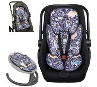 Pea Pod - Inserto per seggiolino auto 2 in 1, supporto per testa e corpo per neonata, reversibile, caldo a 3 strati, cuscino per passeggino con morbido tessuto Minky Dot
