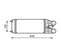 PEA4361 AVA QUALITY COOLING Intercooler per CITROËN,DS,OPEL,PEUGEOT,VAUXHALL