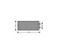 PEA6312 AVA QUALITY COOLING Scambiatore calore, Riscaldamento abitacolo per CITR