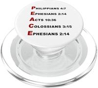 PEACE Acrostic - 5 Christian Faith Bible Verse Scriptures PopSockets PopGrip per MagSafe