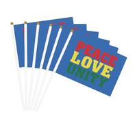 Peace and love university Stampa Convenienza Bandiera Palmare Versatile Bandiere Pole Feste Parate Decorazioni Vacanze
