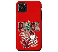 Peace and Love Xmas Elements Graphic Christmas Gnome Women Custodia per iPhone 11 Pro Max