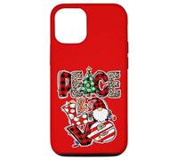 Peace and Love Xmas Elements Graphic Christmas Gnome Women Custodia per iPhone 12/12 Pro