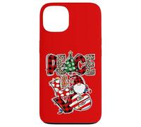 Peace and Love Xmas Elements Graphic Christmas Gnome Women Custodia per iPhone 13