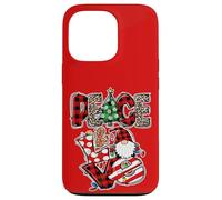 Peace and Love Xmas Elements Graphic Christmas Gnome Women Custodia per iPhone 13 Pro