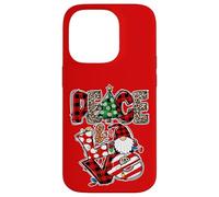 Peace and Love Xmas Elements Graphic Christmas Gnome Women Custodia per iPhone 14 Pro