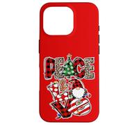 Peace and Love Xmas Elements Graphic Christmas Gnome Women Custodia per iPhone 16 Pro
