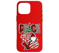 Peace and Love Xmas Elements Graphic Christmas Gnome Women Custodia per iPhone 16 Pro Max