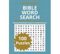 Peace & Anxiety Verses Word Search: 100 Large Print Bible Puzzles Featuring Scriptures on Peace, Anxiety, Hope, Comfort, and Trust in God