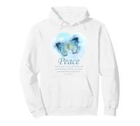 Peace Bible Verse: Women’s Christian Faith Philippians 4:7 Felpa con Cappuccio