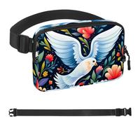 Peace Dove, cintura da corsa per donne e uomini, porta telefono per corsa, marsupio per donne e uomini, supporto per telefono, marsupio da corsa, taglia regolabile, Multicolore 05,