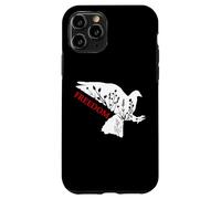 Peace Freedom White Dove Says Freedom USA Red Freedom Saying Custodia per iPhone 11 Pro