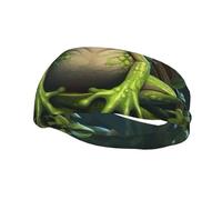 Peace Frog Tree Print Leggero Sportivo Sweatband Per Uomini Donne Elastico Per Palestra Basket Yoga