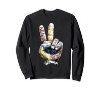 Peace Hand Sign No Wars No Kings No Ice Resistance Felpa