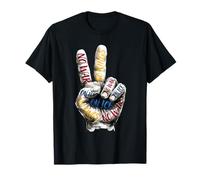 Peace Hand Sign No Wars No Kings No Ice Resistance Maglietta