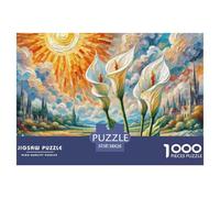 Peace Lily 1000 Piece Jigsaw Puzzle For Adults Educational Games Stress Relief Puzzle Exercise The Memory of The Brain For Adults Gifts 38x26cm/1000pcs