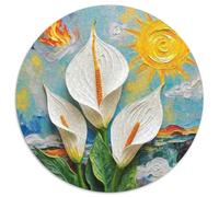 Peace Lily 1000 Piece Jigsaw Puzzle For Adults Family Challenge Toys Stress Relief Puzzle Exercise The Memory of The Brain for Adults And Kids, Age 12 Years Up 1000pcs (67.5x67.5cm)