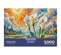 Peace Lily 1000 Pieces Jigsaw Puzzles For Adults Challenging Game Stress Relieving Entertainment Exercise The Memory of The Brain for The Whole Family, Gifts for Women, Gifts for Men 70x50cm/1000pcs