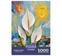 Peace Lily Jigsaw Puzzle Impossible 1000 Pezzi Decorazione Per La Casa. Rilassamento E Intelligence Per Adulti E Ragazzi Da 14 Anni 38x26cm/1000pcs