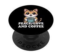 Peace Love And Coffee PopSockets PopGrip Adesivo