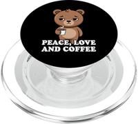 Peace Love And Coffee PopSockets PopGrip per MagSafe