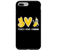Peace Love Banana Funny Fruit Food Vegan Donne Uomini Bambini Custodia per iPhone 7 Plus/8 Plus