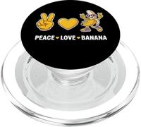 Peace Love Banana Funny Yellow Banane Fruit Summer Lover PopSockets PopGrip per MagSafe