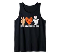Peace Love Boo Crew Nurse Funny Halloween Costume Canotta