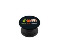 Peace Love Cavador Dog Funny I miei cani sono il mio cardio PopSockets PopGrip Adesivo