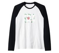 Peace Love Cavolo Vegano Maglia con Maniche Raglan
