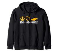Peace Love Cornhole Cornhole Giocatore Divertimento Felpa con Cappuccio