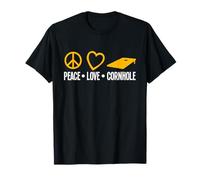 Peace Love Cornhole Cornhole Giocatore Divertimento Maglietta