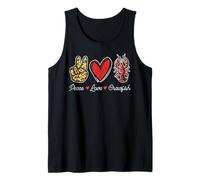 Peace Love Crawfish Cool Crayfish Cajun Donne Ragazze Bambini Uomini Canotta