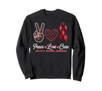 Peace Love cura il mieloma multiplo consapevolezza uomini donne bambini Felpa
