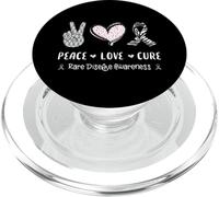 Peace Love cura la consapevolezza delle malattie rare per uomini donne bambini PopSockets PopGrip per MagSafe