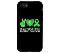 Peace Love Cure Nanismo Consapevolezza Nastro Verde Speranza Custodia per iPhone SE (2020) / 7/8