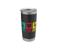 Peace Love Dodo Bird da Mauritius Bicchiere termico in acciaio inox doppia parete