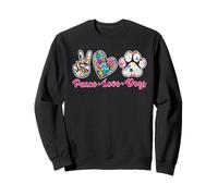 Peace Love Dogs Pet Dog Mom Dad Owner Lover Animal Felpa
