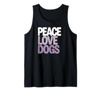 Peace Love Dogs Proprietario di Animali Domestici e Amante degli Animali Canotta