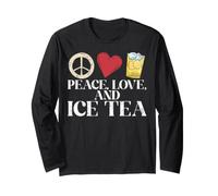 Peace Love e Ice Tea Maglia a Manica