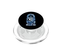 Peace Love e rap melodico Bohemian Rainbow PopSockets PopGrip per MagSafe