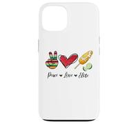 Peace Love Elote Corn Cob Funny Food Elotes Leopard Womens Custodia per iPhone 13