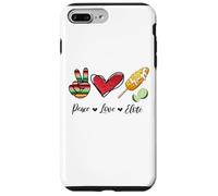 Peace Love Elote Corn Cob Funny Food Elotes Leopard Womens Custodia per iPhone 7 Plus/8 Plus