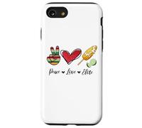 Peace Love Elote Corn Cob Funny Food Elotes Leopard Womens Custodia per iPhone SE (2020) / 7/8