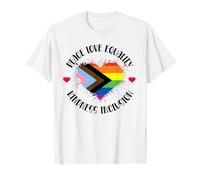 Peace Love Equality Kindness Inclusion Progress Rainbow LGBT Maglietta